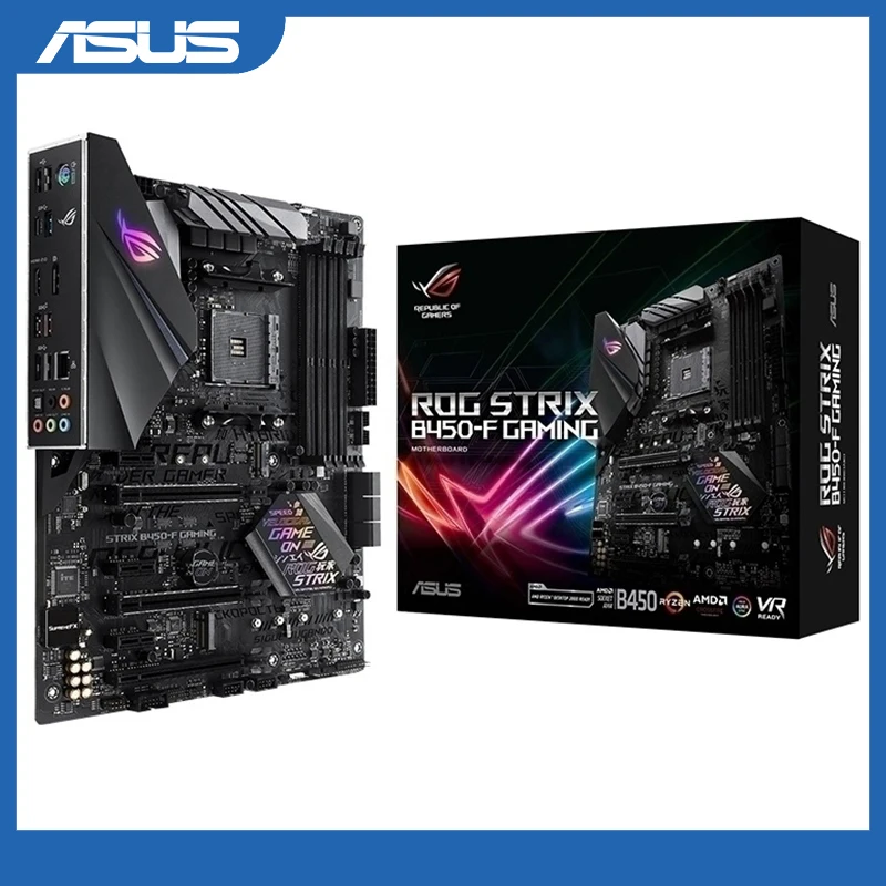Asus ROG STRIX B450-F игровая системная плата AMD B450 socket AM4 ATX материнская плата