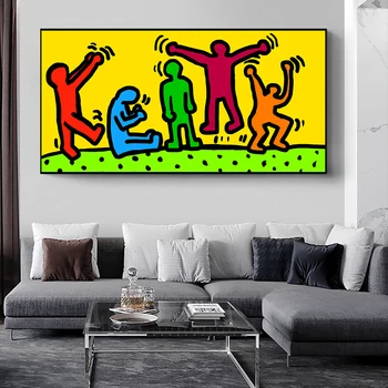 

Keith Haring Graffiti Art Canvas Posters And Prints Abstract Street Art Canvas Paintings Keith Haring Art Pictures Home Decor