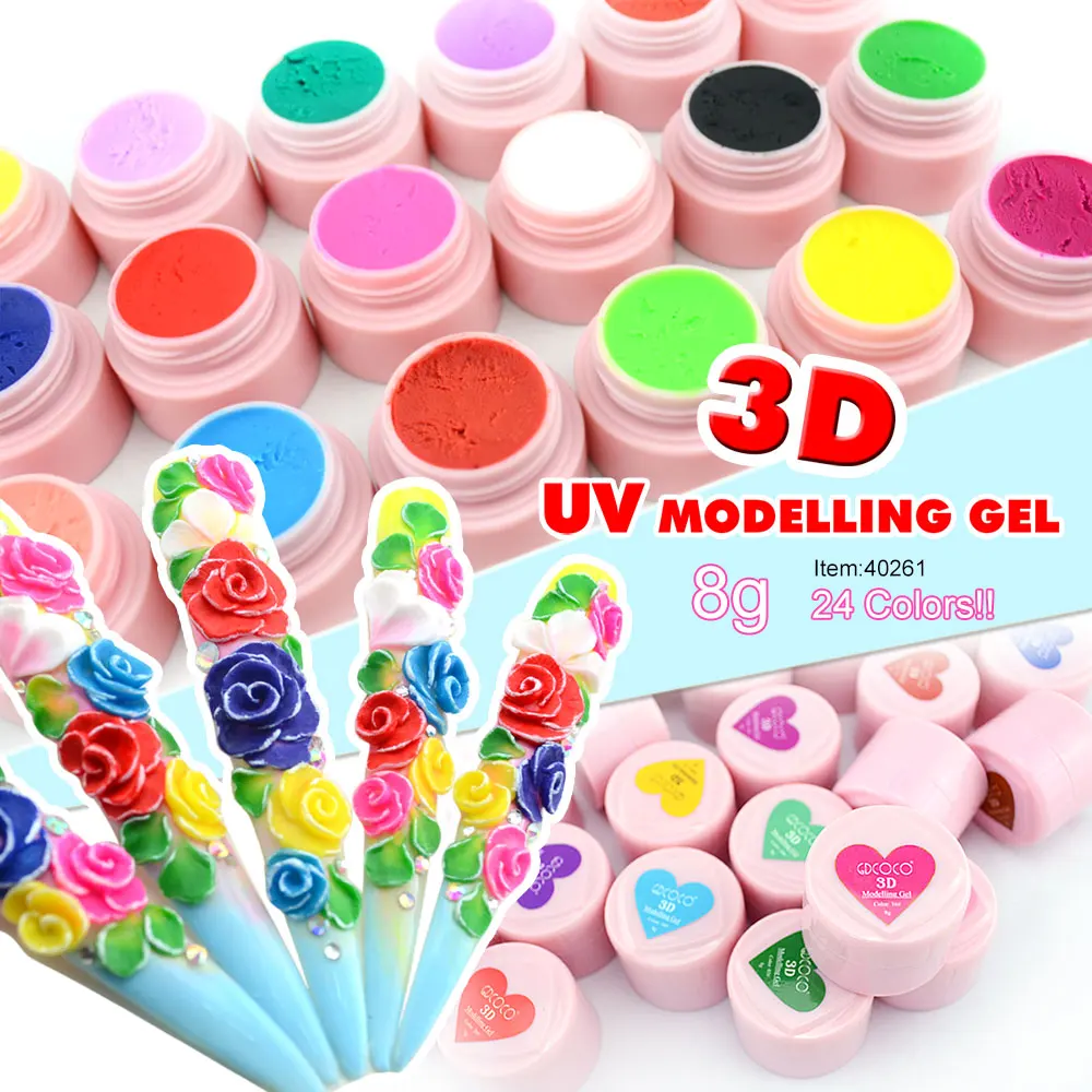 CANNI 3D/4D Modeling Stereoscopic Carve Factory Nail Art Design GDCOCO Soak off UV LED 8g Nail Painting 3D Sculpture Color Gel|color gel|soak offsoak off uv - AliExpress