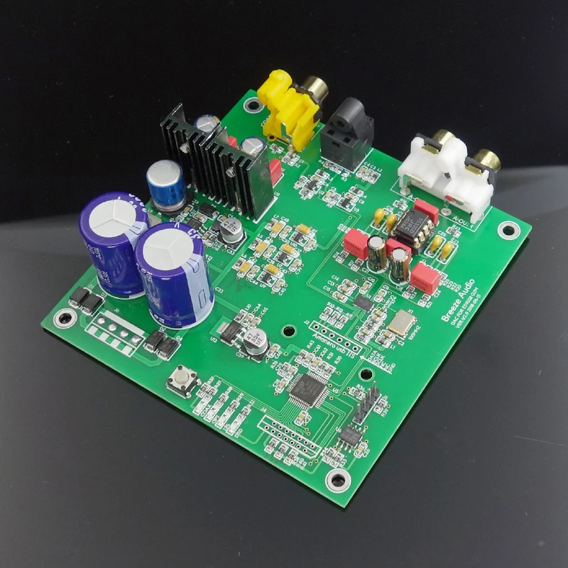 KYYSLB AC dual 12~18V ES9038Q2M decoder board ES9038 Q2M I2S DSD Fiber Coaxial Input Amplifier Decoder Board DAC NE5532 op amp