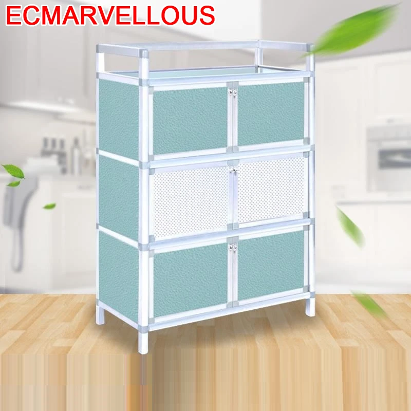 

Bestek Lade Tea Cabinet Capbords Side Tables Aluminum Alloy Meuble Buffet Mueble Cocina Kitchen Furniture Cupboard Sideboard