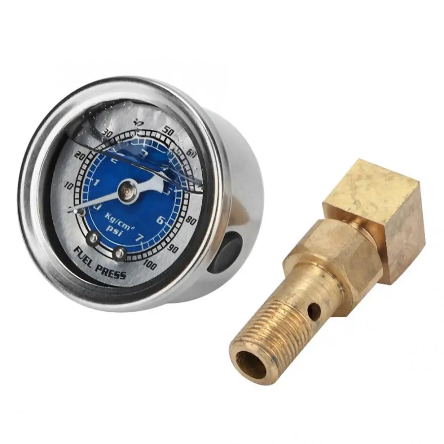 PSI точный ударопрочный автомобильный манометр давления масла метр 1/8 ...