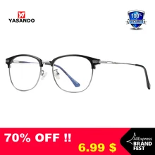 YASANDO, анти-синие компьютерные очки, анти-синий светильник, блокировка TR90, рамка, цифровой тензодатчик для глаз, прозрачные обычные игровые очки, очки