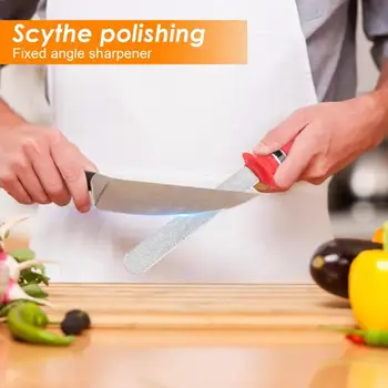 

Kitchen Knife Excellent Durability and Good ABS Handle Sharpener Rod Plastic Handle Knives Sharpening Stick Grinding Tool