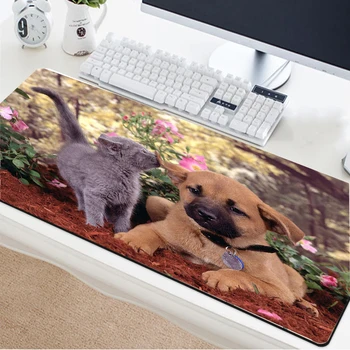 

Yuzuoan Cute Animal Dog Large Mouse Pad Game Player Game Comfortable Slip Control MousePads Computer Peripheral Pad Home Office