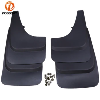

POSSBAY Black Universal Front Rear Mud Flap Splash Guards Cover Pick Up Truck Fenders Mudflaps Car Styling Mudguards