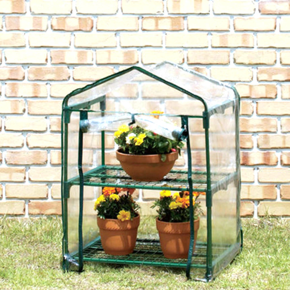 Corrosion-resistant Plant Flowers Cover PVC Greenhouse Cover Waterproof Anti-UV Gardening Protect Plants (without Iron Stand) Corrosion-resistant Plant Flowers Cover PVC Greenhouse Cover Waterproof Anti-UV Gardening Protect Plants (without Iron Stand)