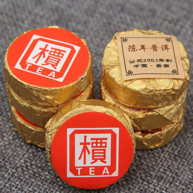 

Yunnan 'Jia' Word Mini Tuocha Made by 2003 Old Pu'er Shu Pu-erh Tea