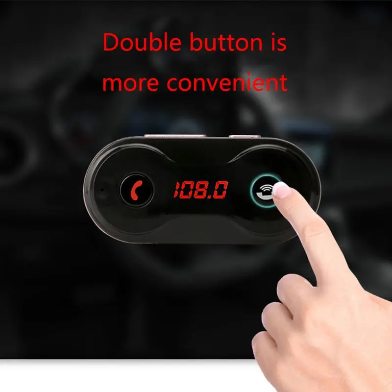 Гарнитура беспроводная Bluetooth fm-передатчик Bluetooth автомобильный комплект C8 AUX мини MP3