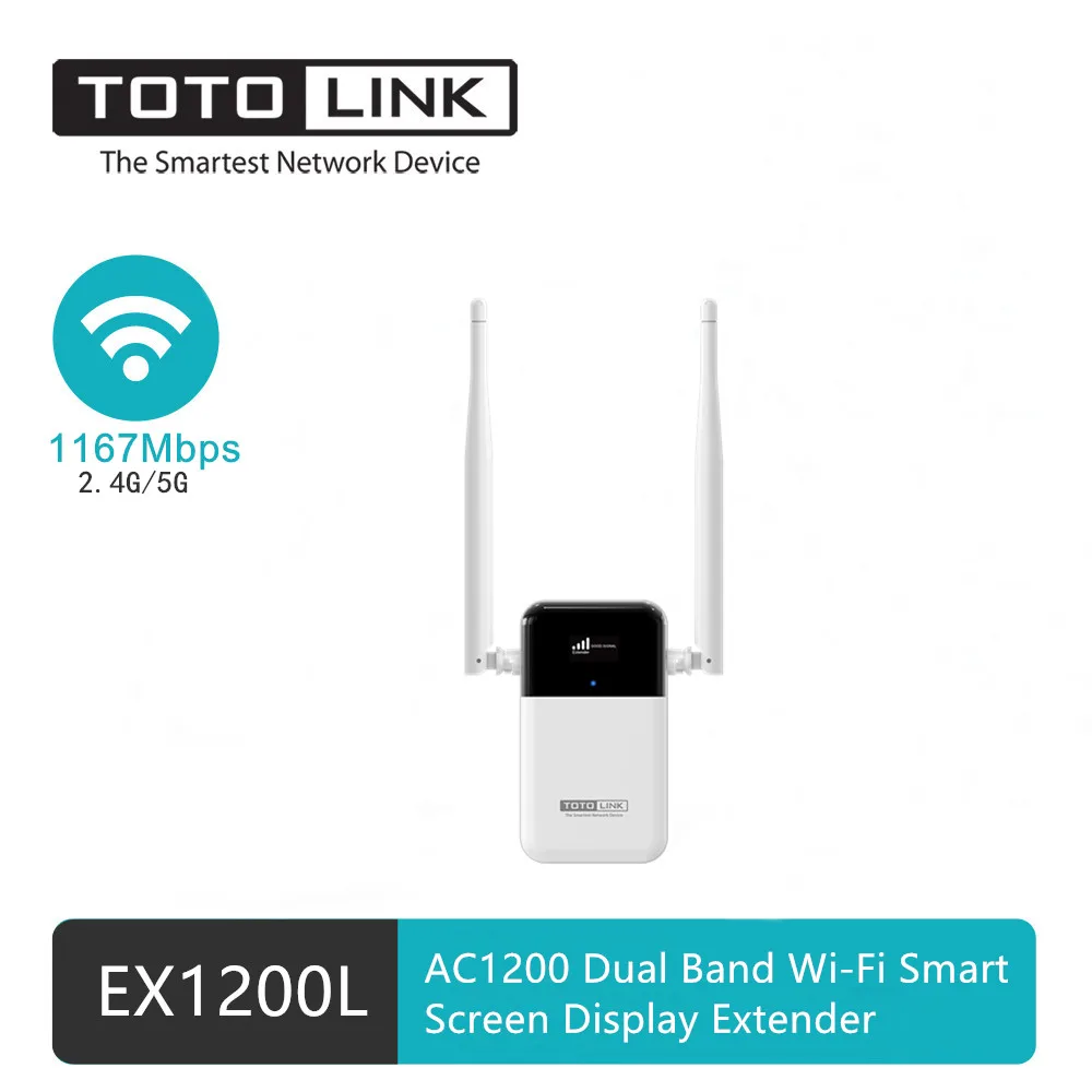 Totolink EX1200L AC1200 Dual band wifi smart screen display range extender | Компьютеры и офис