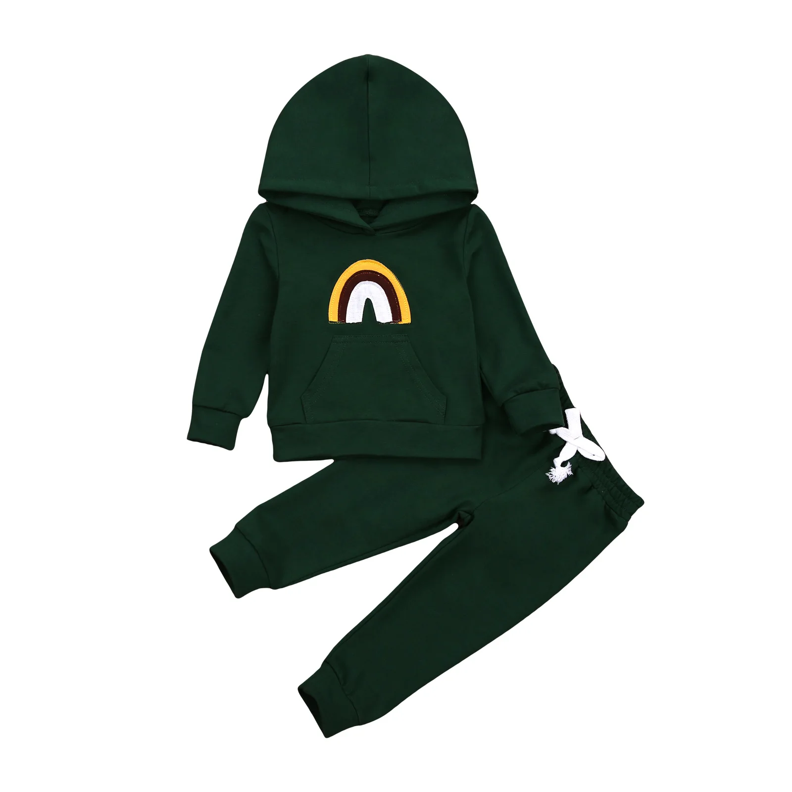 

Fashion Cute Baby Girl Boy Clothes Hooded Sweatshirt Striped Pants 2pcs Outfit Cotton Baby Tracksuit Set 1-6Year