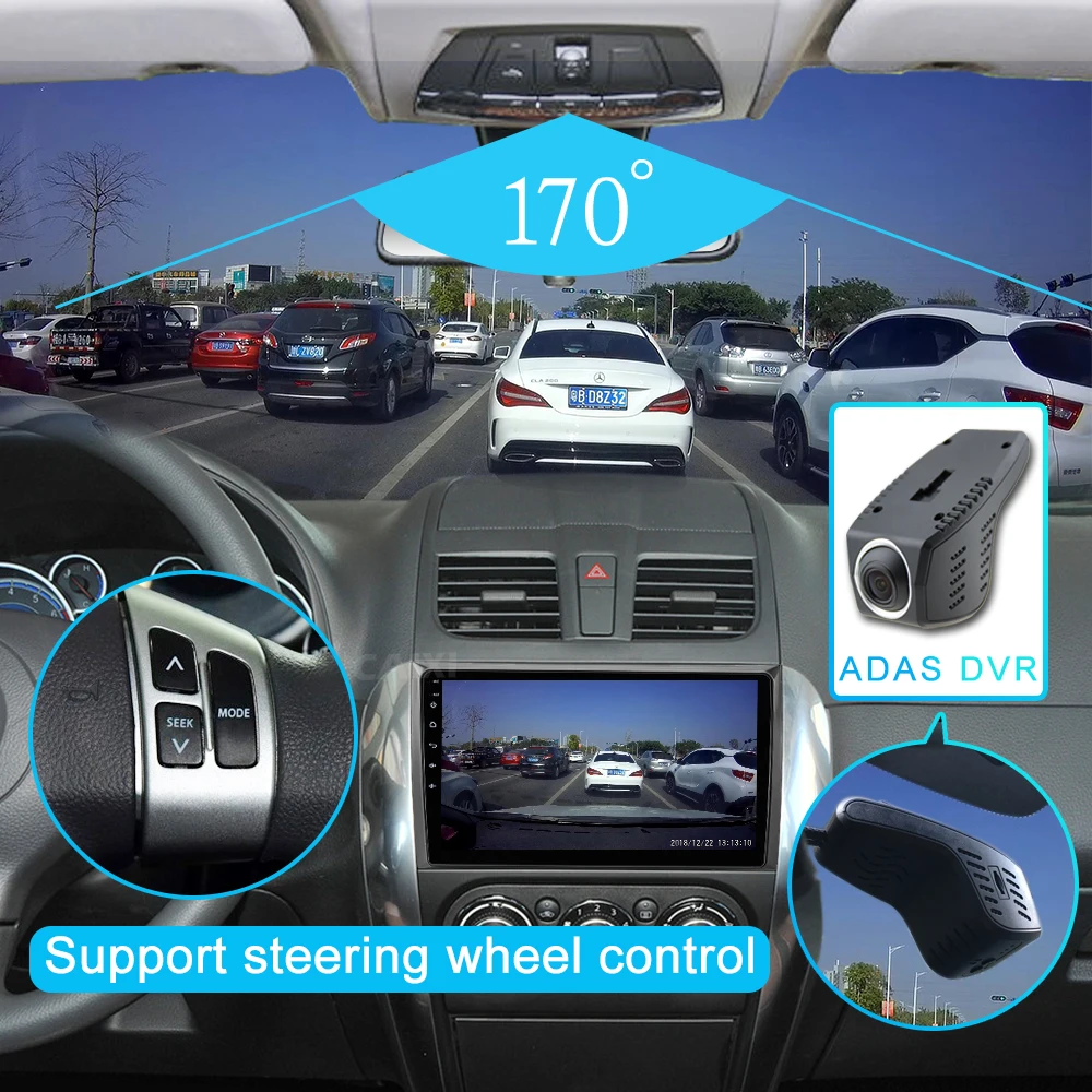 Автомобильный мультимедийный плеер CAIXI Android 9 0 2Din радио для Suzuki SX4 2006 2007 2009 2010 2011 2012