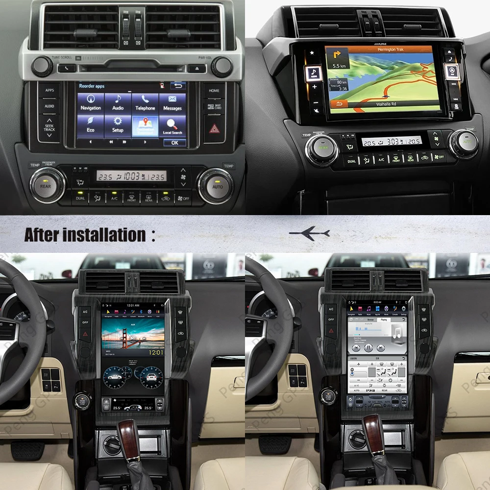 Автомобильный мультимедийный плеер для TOYOTA Land Cruiser Prado 150 2014 2018 стерео радио аудио