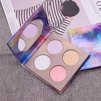 

NOVO 4 Color highlighter face bronzer highliter Brighten highlighter makeup highlighter Repair Powder iluminador highliter TSLM1