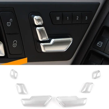 

for Mercedes Benz C E GL GLA CLS ML Class W212 W218 X166 Silver Chrome Seat Adjust Button Switch Cover Trim