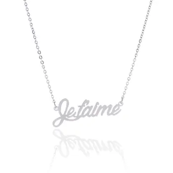 

2020 English Name Necklace Customized Nameplate Birthday Stainless Steel Engraving Gift Personalized Jewelry Hot