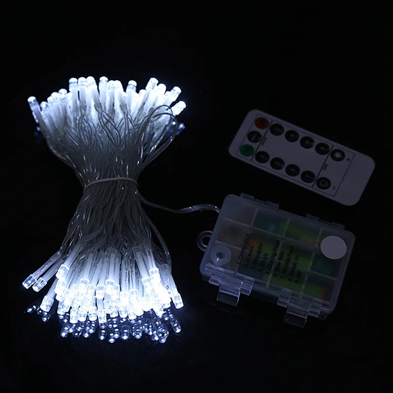 

8 mode 3m/5m/10m waterproof battery box remote control string lights outdoor Christmas party holiday New Year decoration