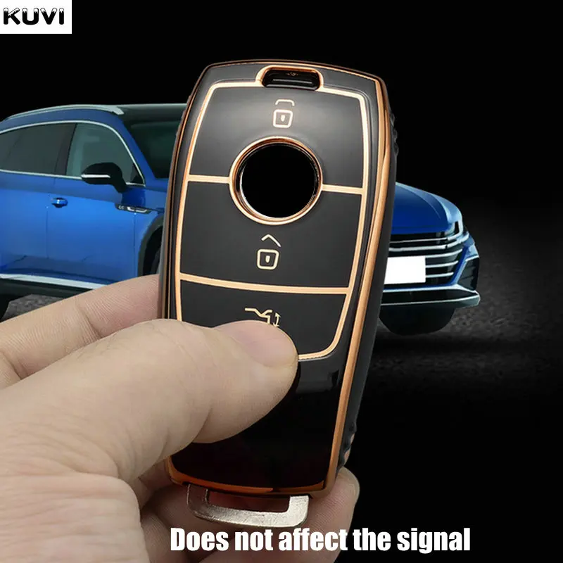 Car Key Case Cover For Mercedes Benz A C E S G Class GLC CLE CLA W177 W205 W213 W222 X167 AMG