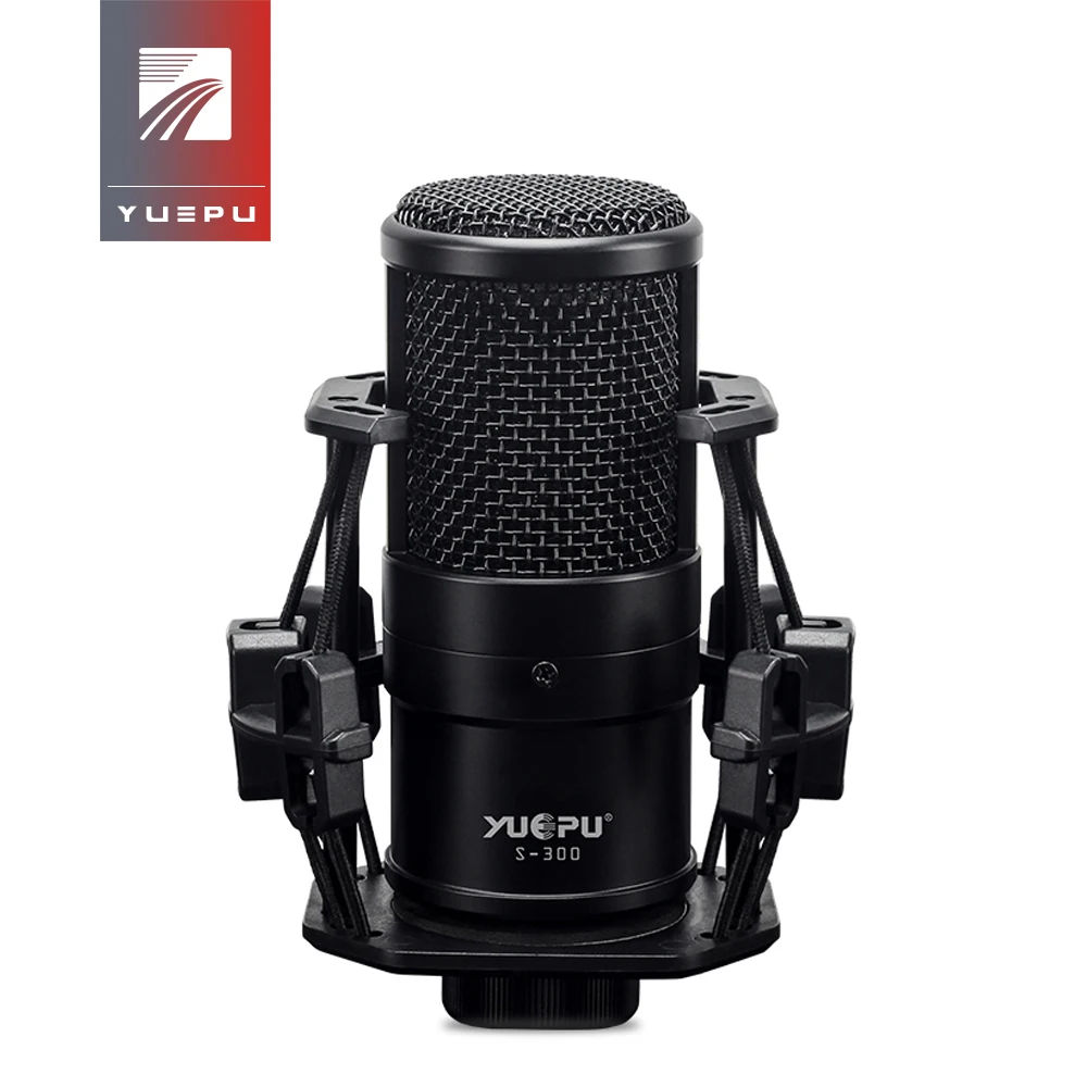 

YUEPU S-300 Professional Condenser Microphone Audio Recording Broadcasting Studio Phantom Power 48V