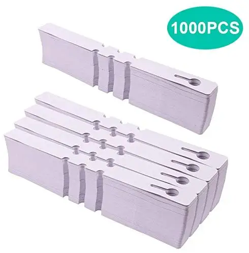 

1000Pcs Plant Tree Tags Labels, White Plastic Plant Hanging Labels 2 x 20 cm Wrap Around Nursery GardGarden Tags with Marker Pen