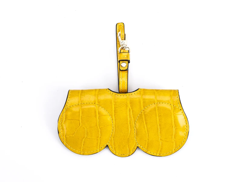 yellow Zenos, женские мужские солнцезащитные очки из искусственной кожи, Сумка с крокодиловым узором, Чехол для очков, защитный чехол для очков, аксессуары, покрытие для очков - Цвет: yellow