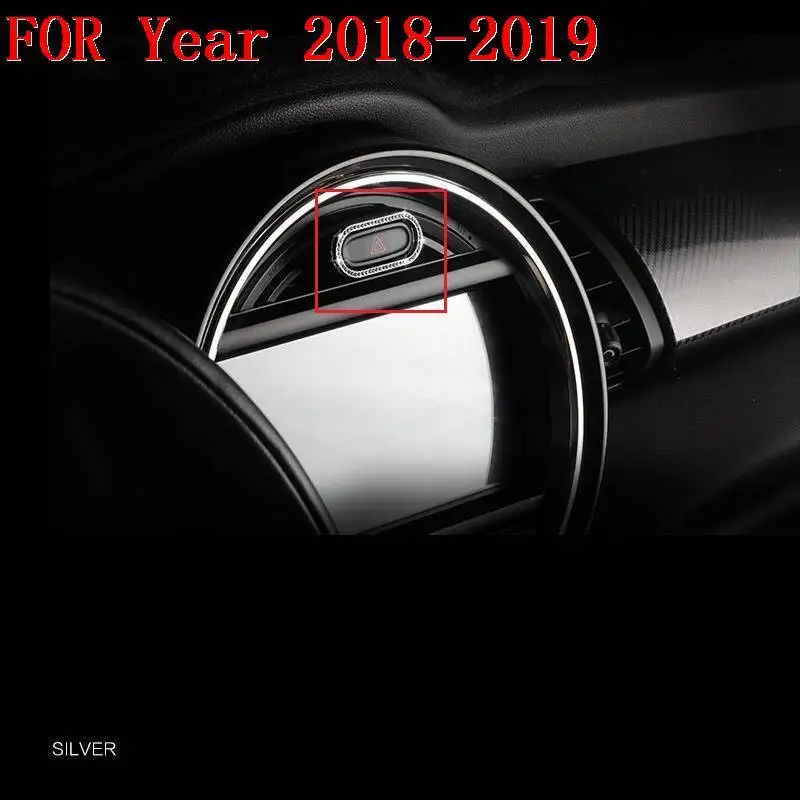 Auto Dashboard Steering Wheel Automobile Upgraded Decorative Chromium Car Styling Accessories Modification 18 19 FOR MINI Cooper - Название цвета: MODEL B