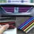 10Pcs 20cm אוניברסלי רכב מזגן Outlet דקורטיבי U צורת יציקת Trim רצועות דקור רכב סטיילינג אבזרים