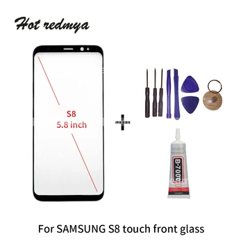 

S8 Front Glass replacement For Samsung Galaxy S8 S8 Plus LCD touch screen Front outer glass Glue ecran Tools