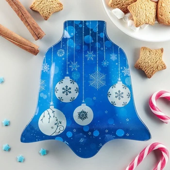 

Serving dish "Bell. Christmas decorations ", 18 × 17 × 1.5 cm