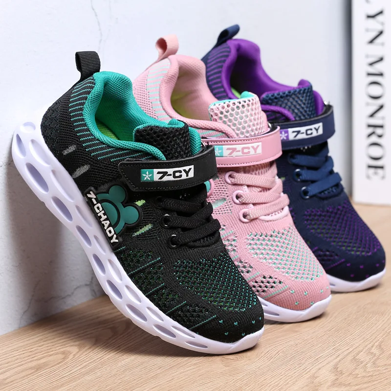 

New Style CHILDREN'S Shoes 2019 Spring New Products Anti-slip Hollow out Children Sports Shoes Fly Line Korean-style BOY'S