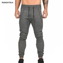 Pui men tiua, мужские облегающие одноцветные спортивные штаны на шнурке, спортивные штаны для бега, спортивные штаны для мужчин на весну и осень, спортивные штаны для фитнеса