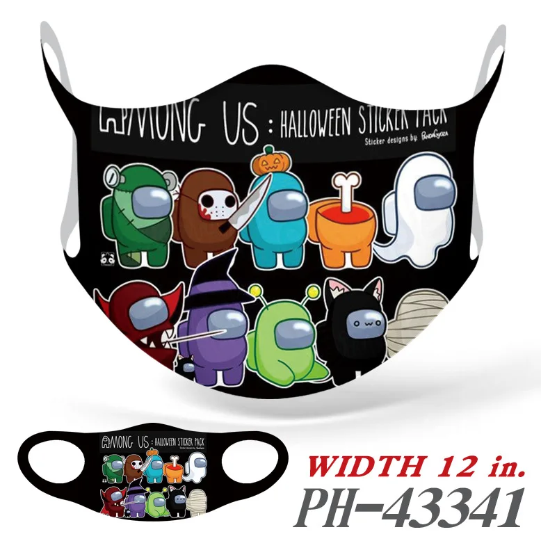 

Around us printing face block cartoon game peripheral traceless ice dust-proof face towel cosplay