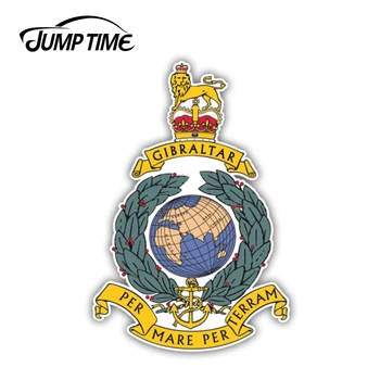 

Jump Time 13cm x 8cm Car Sticker For ROYAL MARINES COMMANDO CAP BADGE Sign Vinyl Decal Car Wrap Bumper Trunk Car Decoration
