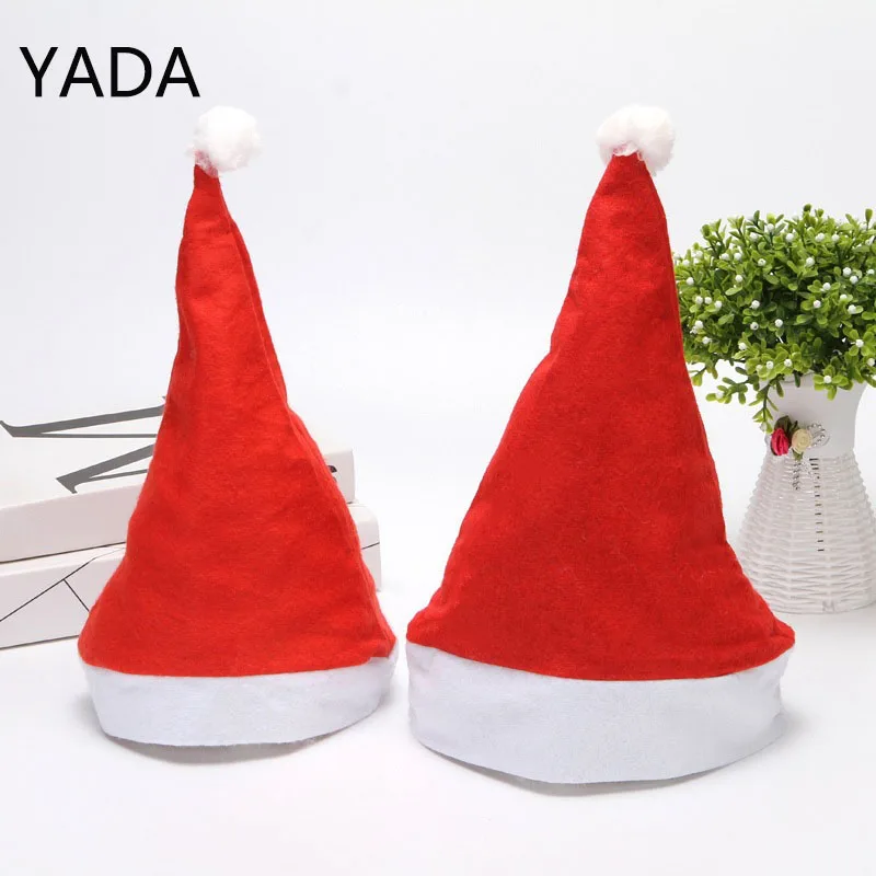 

YADA New Year Christmas Hat Adults Christmas Decorations For Home Xmas Santa Claus Gifts Warm Winter Caps For Women Man TW210083