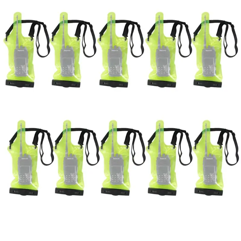 

Universal Waterproof Sets/Holster case holder for Ham Radio Hf Transceiver Amateur Radio Walkie Talkie J6309G 10pcs