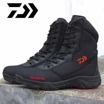 Daiwa-zapatos de pesca de camuflaje para Hombre, Botas de caza de combate táctico, Botas de montaña, calzado de Trekking