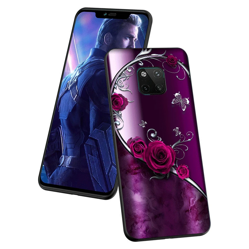 Силиконовый чехол Desxz для телефона Huawei Y5 Y6 Y7 Y9 Prime Mate 10 Nova 2i 2 3 3i 4 Pro Lite со стразами и