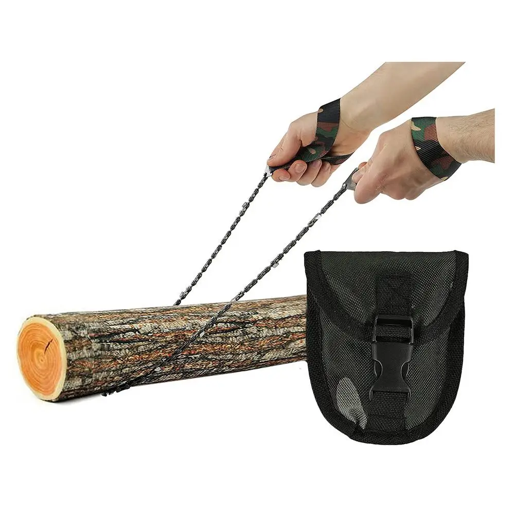 

Outdoor Pocket Chainsaw Chain Folding Hand Saw Tool for Survival Gear Camping Hunting Tree Cutting Emergency Outdoor Survival