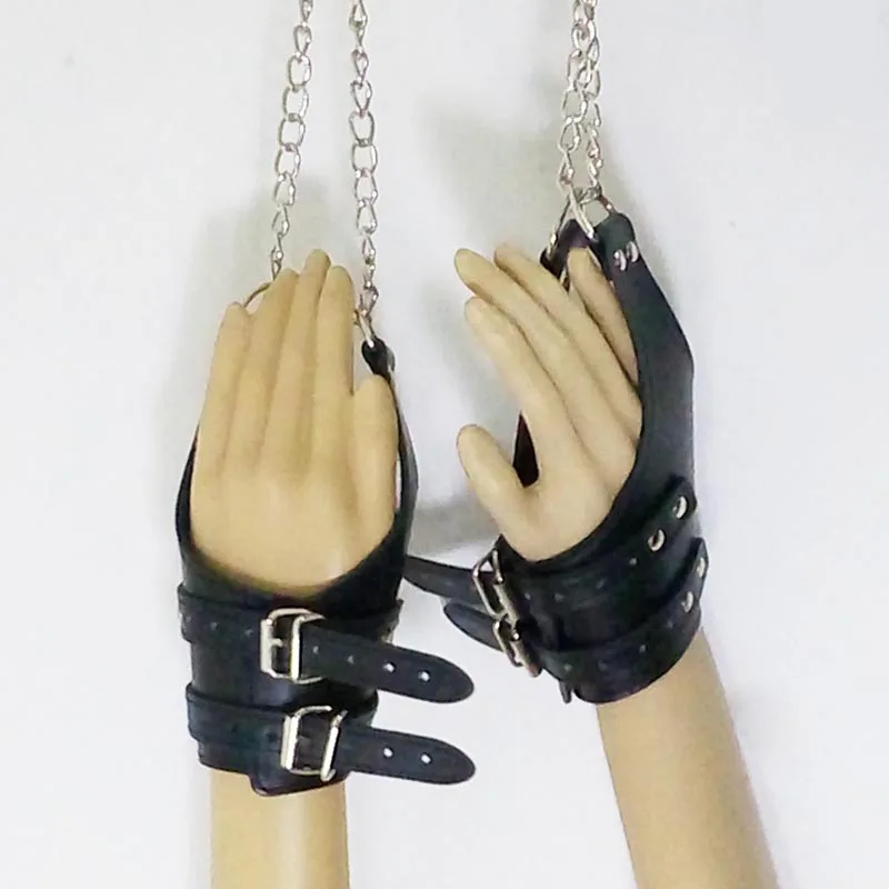 Унисекс из искусственной кожи бандаж SM Подвеска наручные манжеты для взрослых