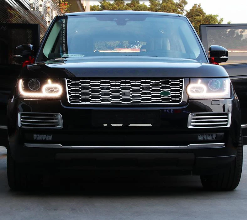 Черный Серебряный версия подходит для Land Rover Range Rover 2013 передняя решетка