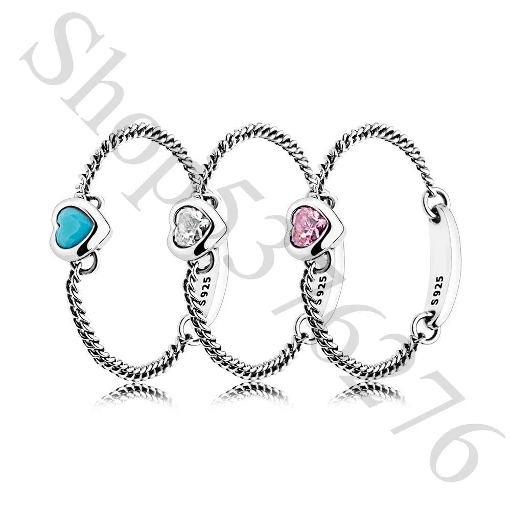 

Authentic 925 Sterling Silver Original Spirited Heart Europe Ring For Women Bead Charm Gift DIY Jewelry