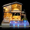 DIY Doll House Wooden doll Houses Miniature Furniture Dollhouse Kit Casa Music Toys for Children Birthday Gifts 066 ► Photo 2/6