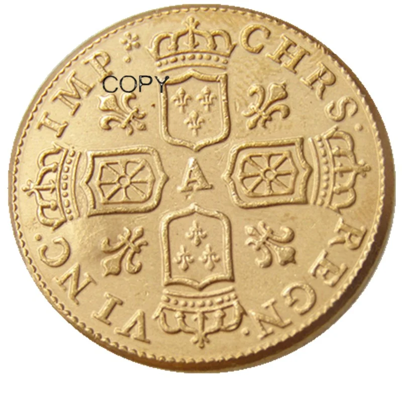 Франция 1717 Позолоченные копии монет