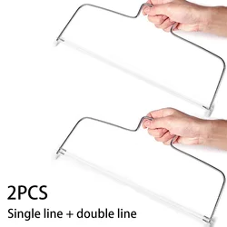 Adjustable Stainless Steel Cake Slicer and Decorating Tool (2PCS)