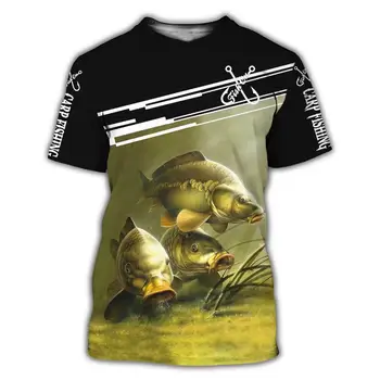 

Beautiful Carp Fishing 3D All Over Print men t shirt Harajuku Fashion Short sleeve shirt summer streetwear Unisex tshirt DY114