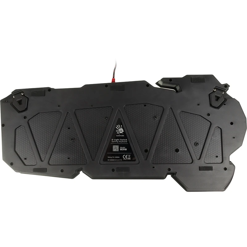 Клавиатура A4 Bloody B318 черный USB Multimedia for gamer LED