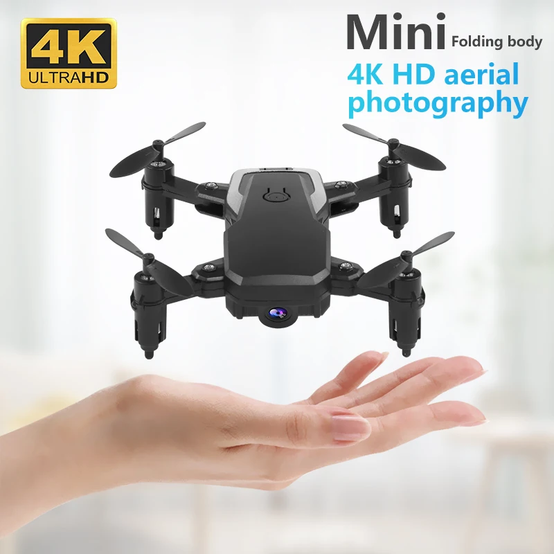 K1 LF606 Mini Drone 4K HD Camera Foldable Quadcopter One Click Return FPV Drone Follow Me RC Helicopter Quadcopter Children Toy