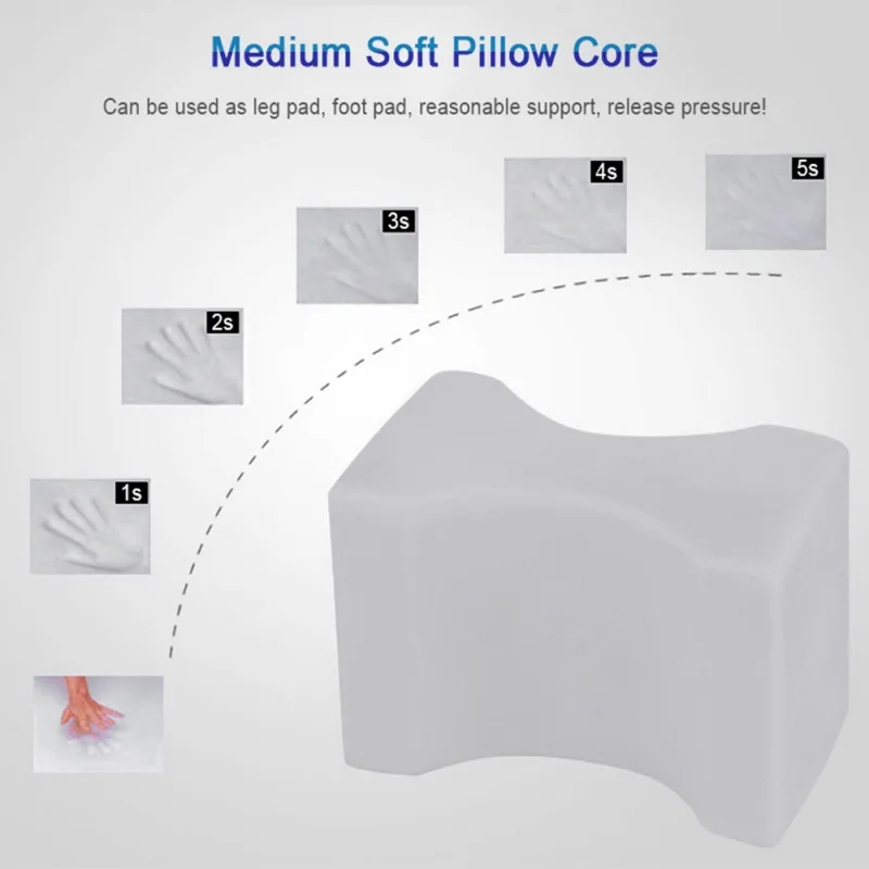 Memory Foam подушка для ног на коленях для боковых или задних слиперов для облегчения беременности Sciatic/Back/Hip боли со съемными и моющимися
