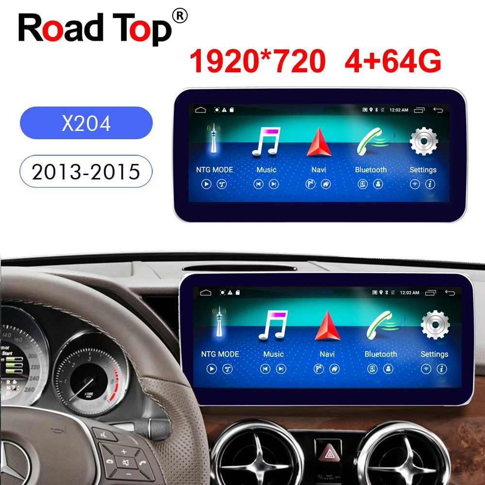 Автомобильная магнитола 10 25 дюйма Восьмиядерный процессор 4 + 64 ГБ Android Bluetooth GPS