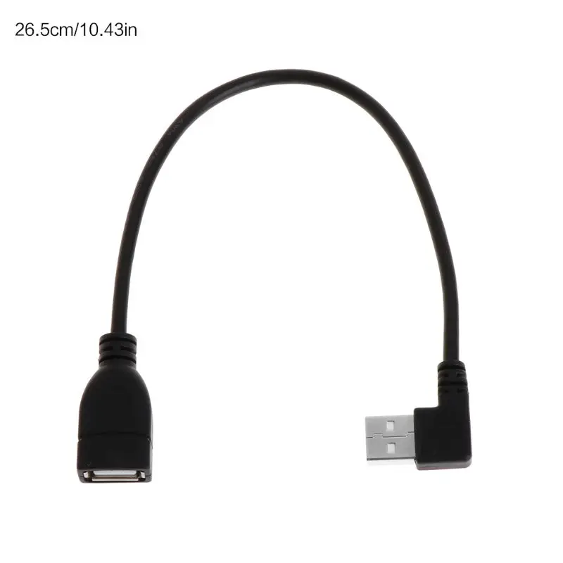 USB удлинительные кабели 20 см Женский Тип A 2 0 под прямым углом 90 градусов Штекер